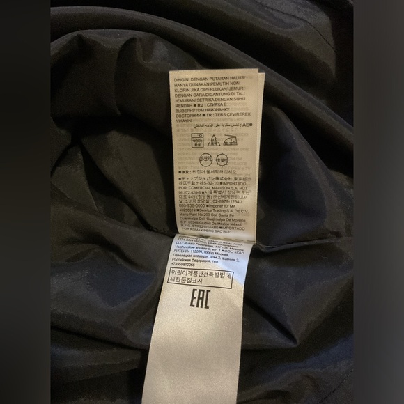 Banana Republic flutter sleeve navy and cream Midi Dress - Picture 6 of 7